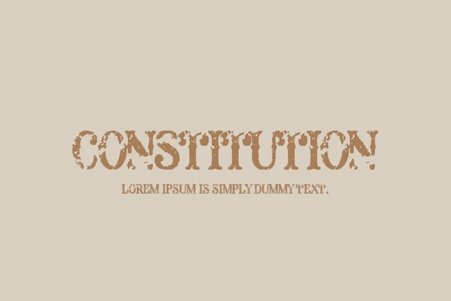 Constitution Font