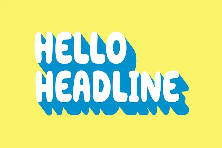 Hello Headline Font