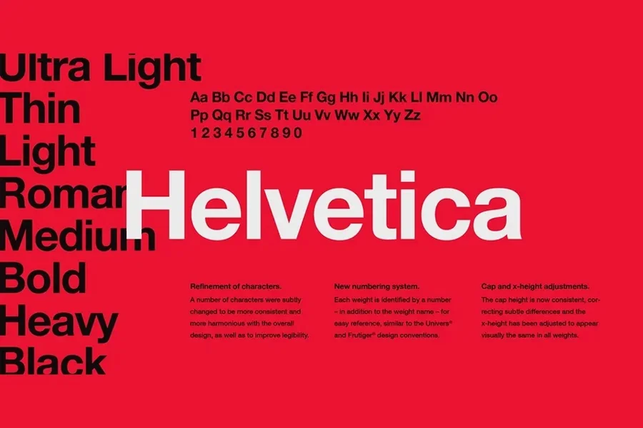 Helvetica Bold Font